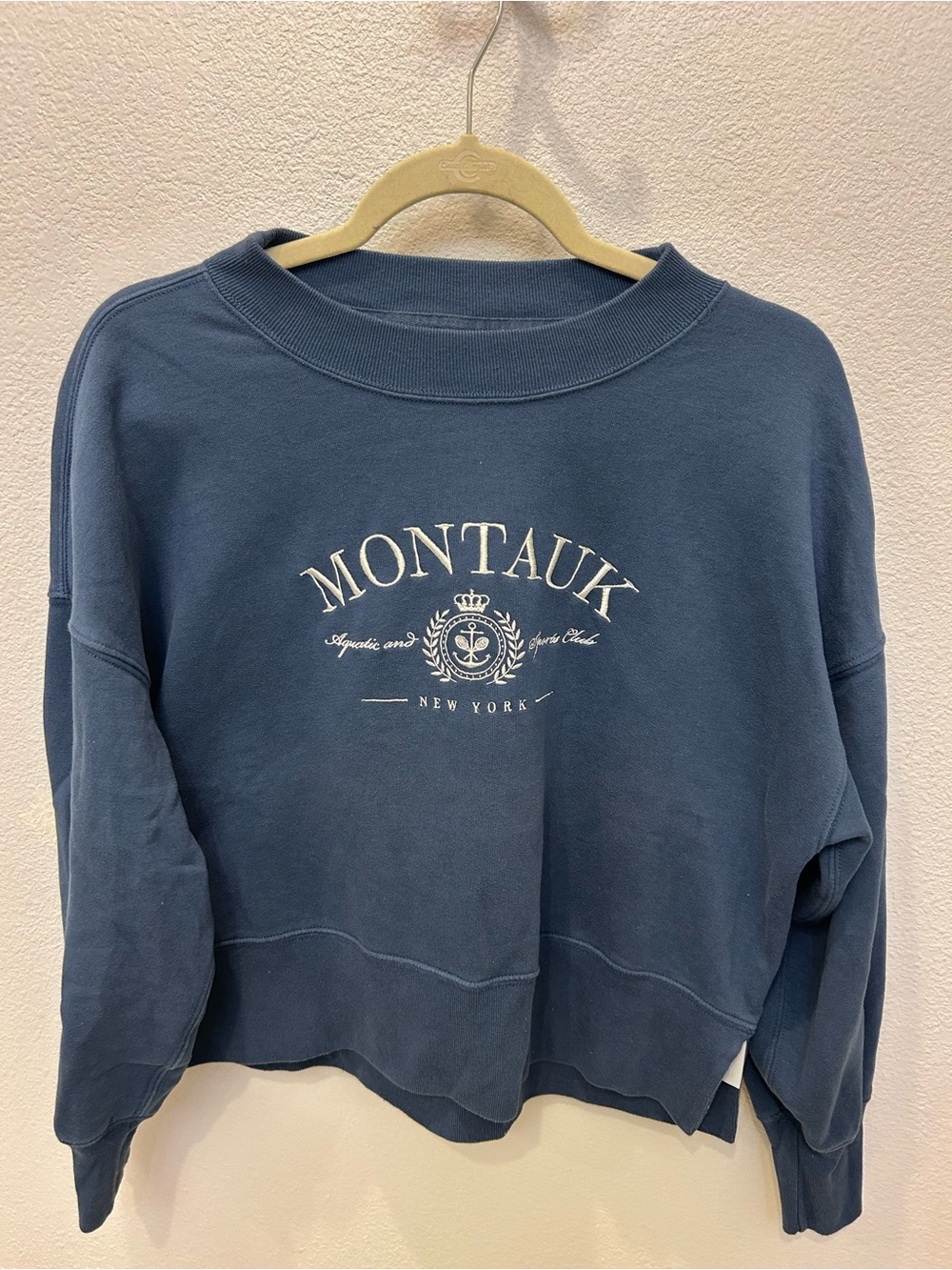 Abercrombie and Fitch Blue Crewneck Sweatshirt